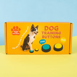 Fizz Creations Dog training pet buttons packagaing