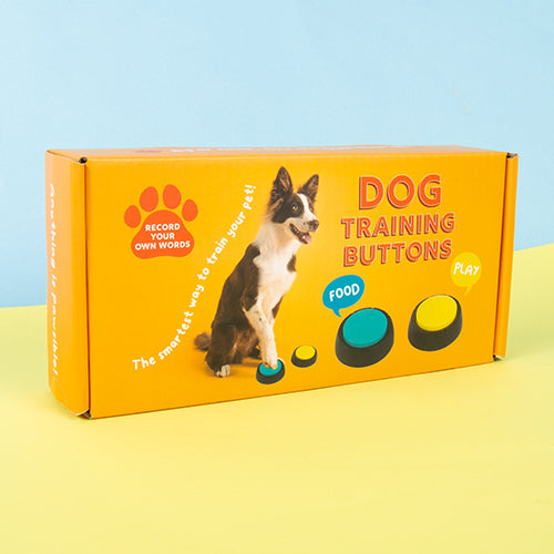 Fizz Creations Dog Training buttons in box