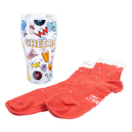 Craft Beer Socks &amp; Glass Set