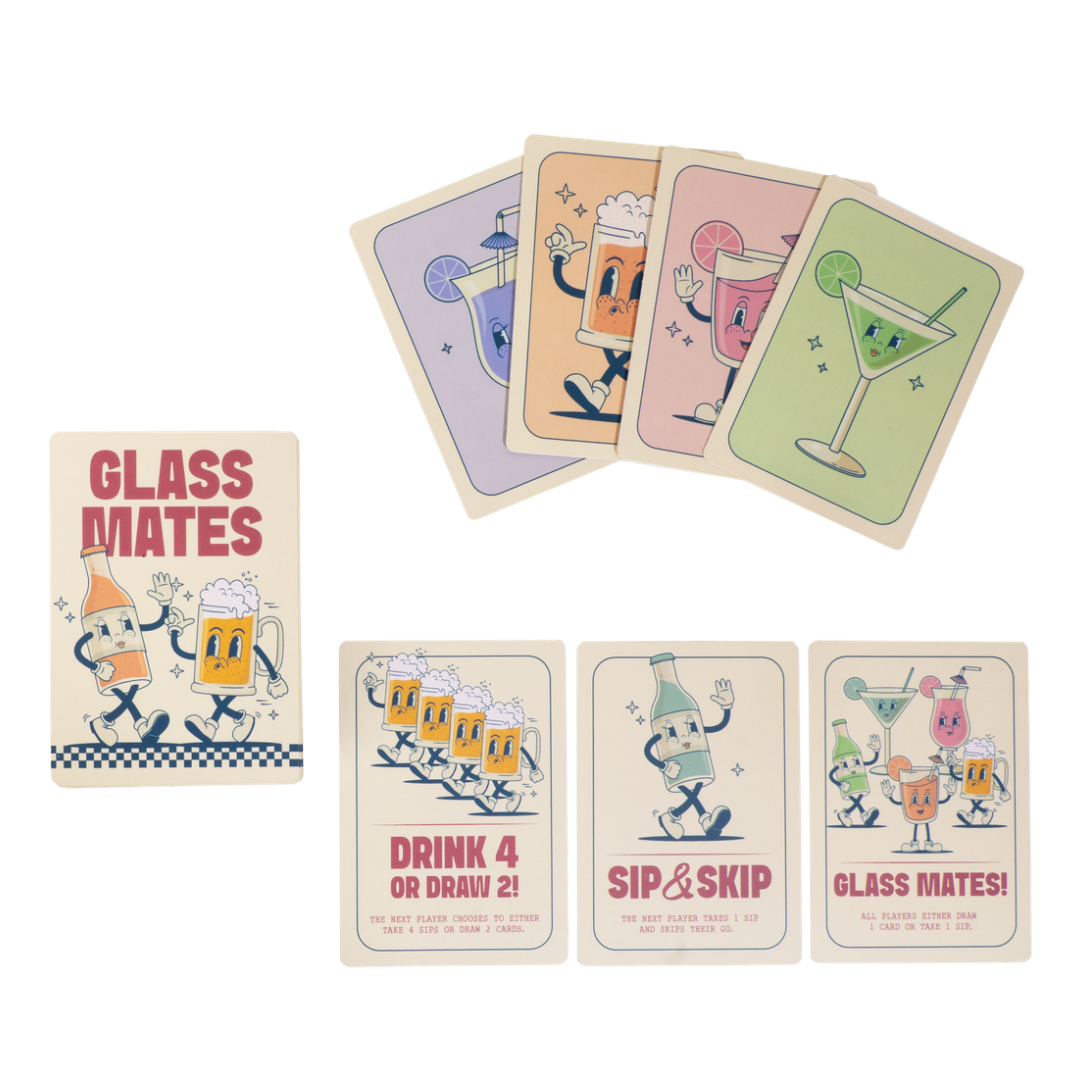 Glass Mates - A card-matching game with a splash of spirit!