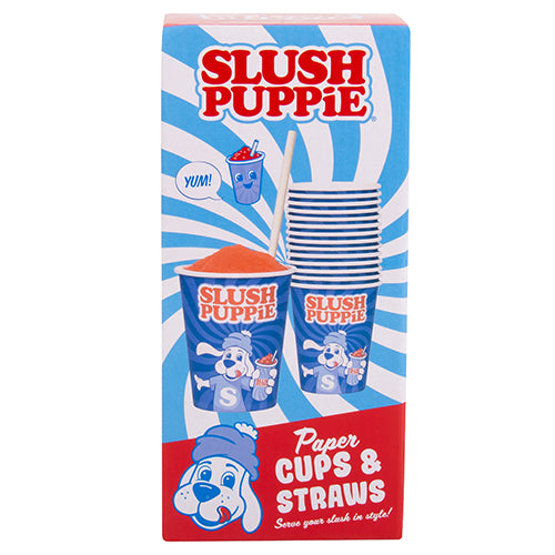 Fizz Creations SLUSH PUPPiE Paper Cups & Straws iso front