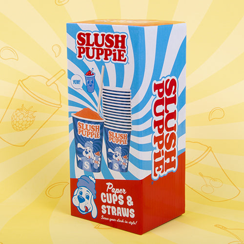 Fizz Creations SLUSH PUPPiE Paper Cups & Straws Pack