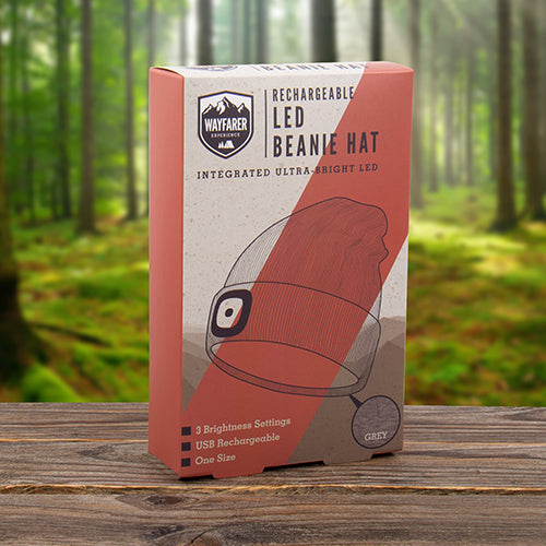 Fizz Creations Wayfarer LED Beanie Hat Packaging left