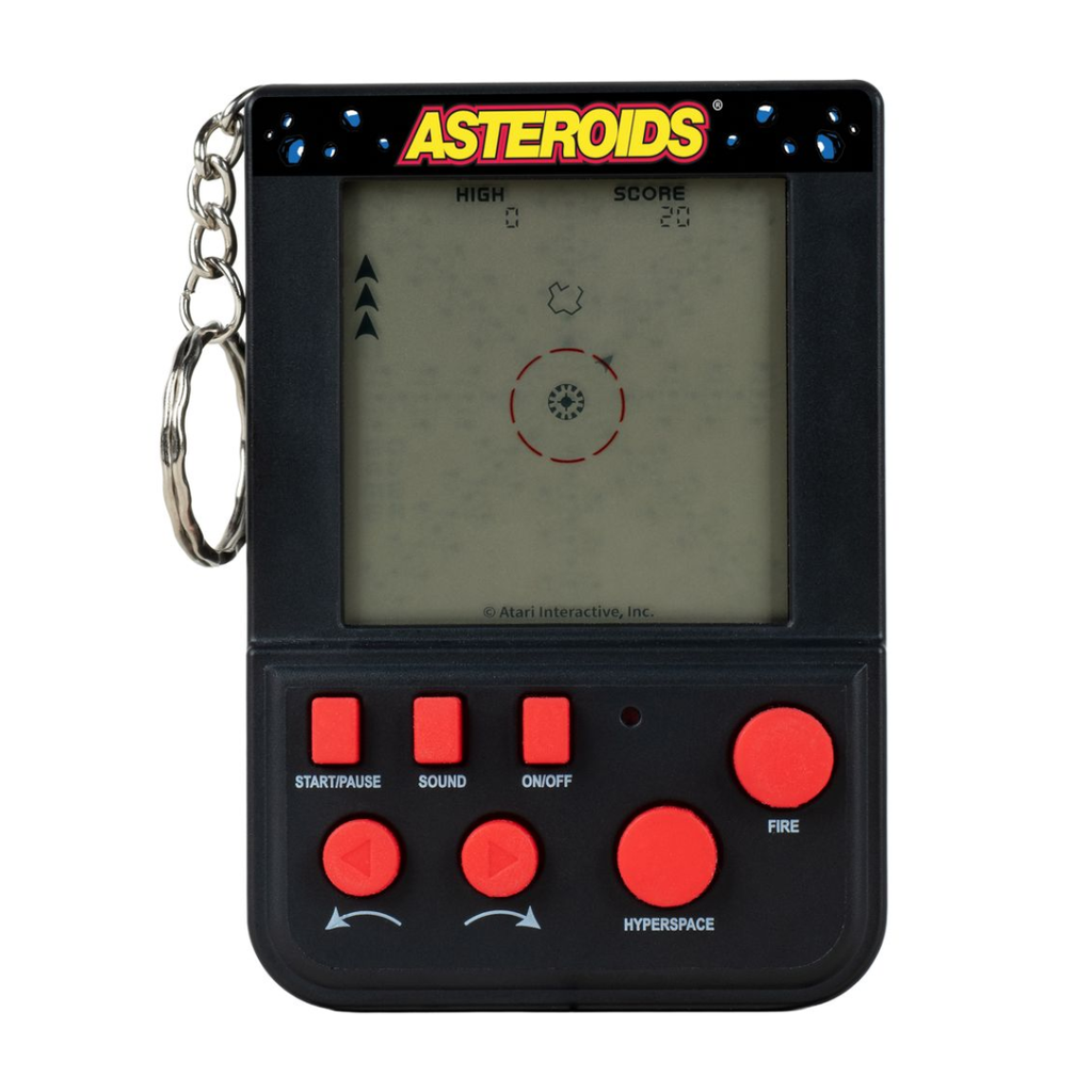 Asteroids Keyring Arcade