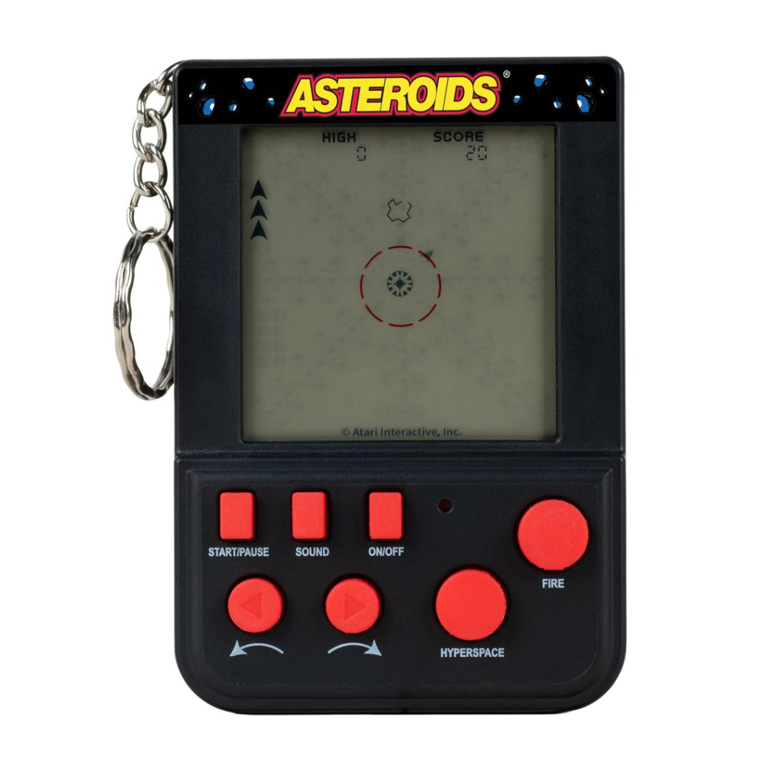 Asteroids Keyring Arcade