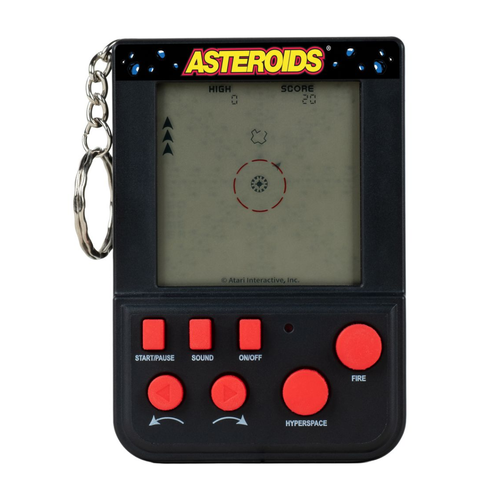 Asteroids Keyring Arcade