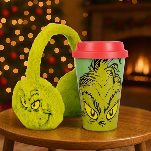 The Grinch Ear Muff &amp; Travel Mug