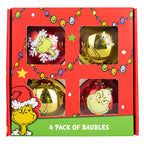 The Grinch 4 Pack Baubles