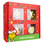 The Grinch 4 Pack Baubles
