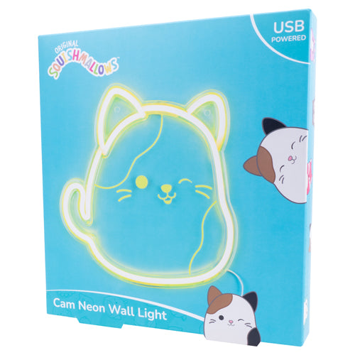 Squishmallows Cam the Cat Neon Wall Light