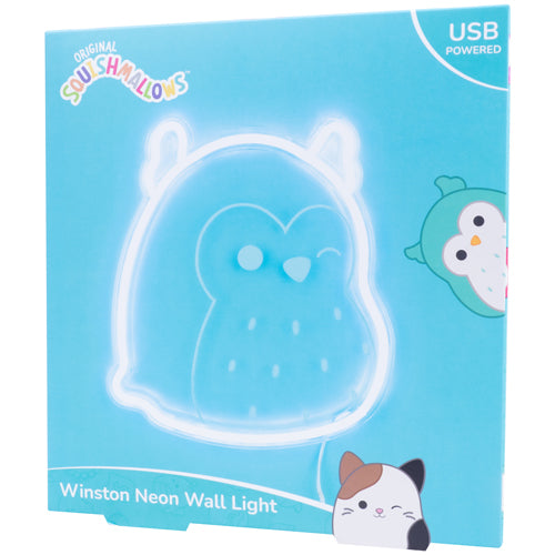 Squishmallows Winston the Owl Neon Light