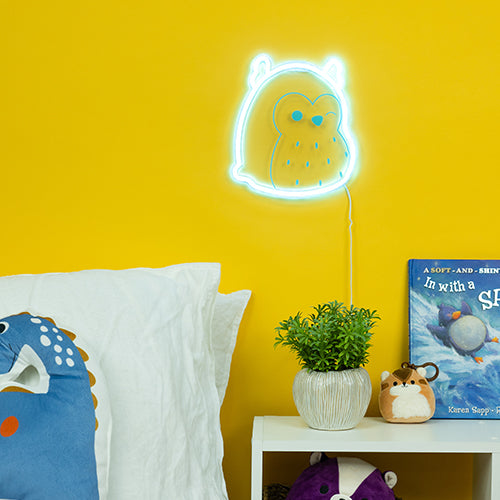 Squishmallows Winston the Owl Neon Light