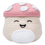 Squishmallows Malcolm the Mushroom Woven Storage Basket