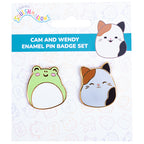Squishmallows Cam & Wendy Pin Badges