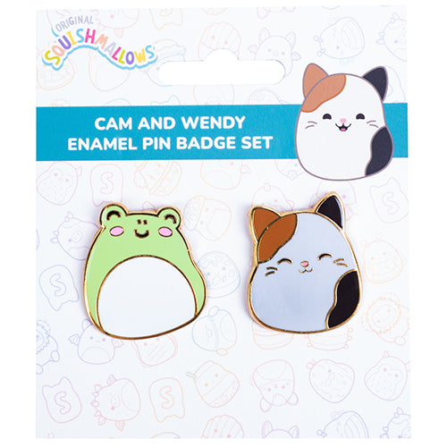 Squishmallows Cam & Wendy Pin Badges