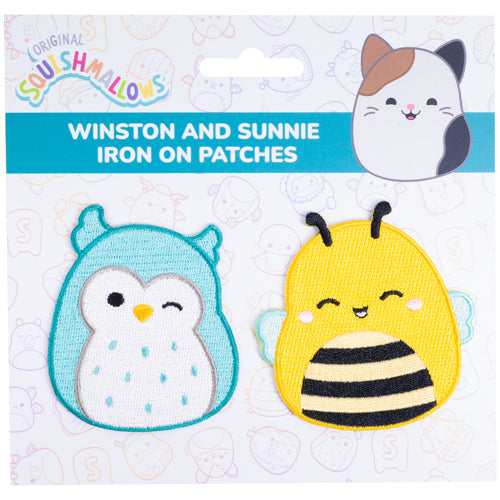 Squishmallows Iron on Patches - Winston & Sunny