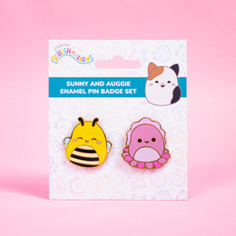 Squishmallows Sunny & Auggie Pin Badges