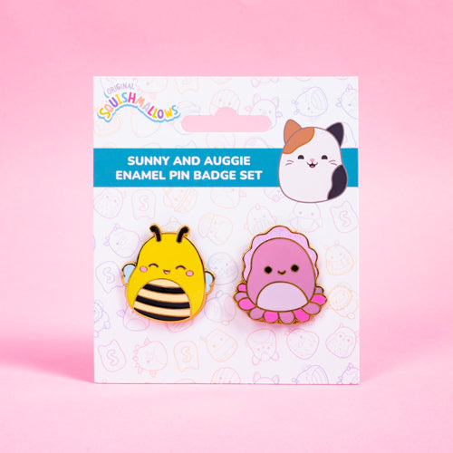 Squishmallows Sunny & Auggie Pin Badges