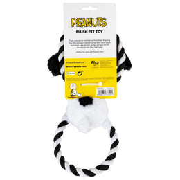 Peanuts Snoopy Plush Rope Ring Dog Toy
