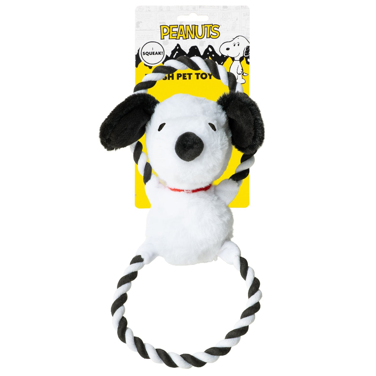 Peanuts Snoopy Plush Rope Ring Dog Toy