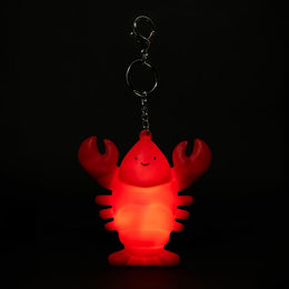 Fizz Creations Lobster Light Up Bag Charm Battery Powered Keyring