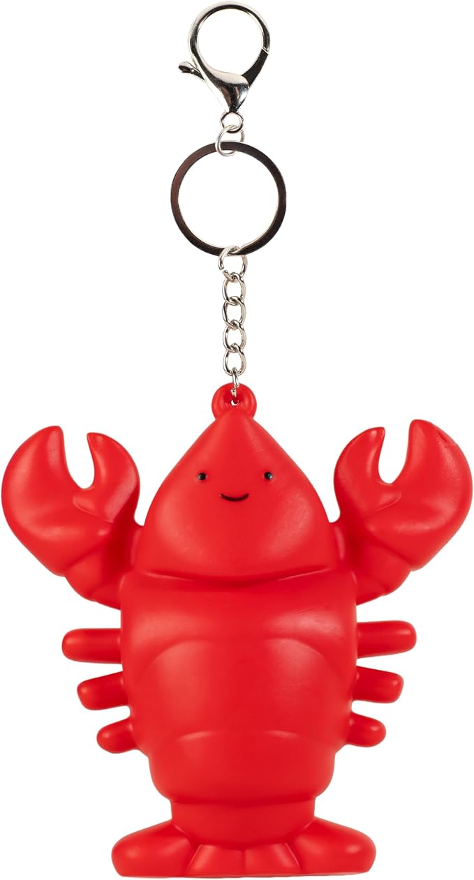 Fizz Creations Lobster Light Up Bag Charm Battery Powered Keyring