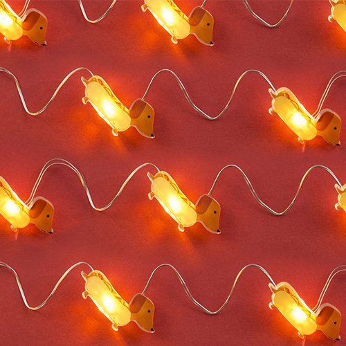 Mini Sausage Dog String Lights Fizz Creations