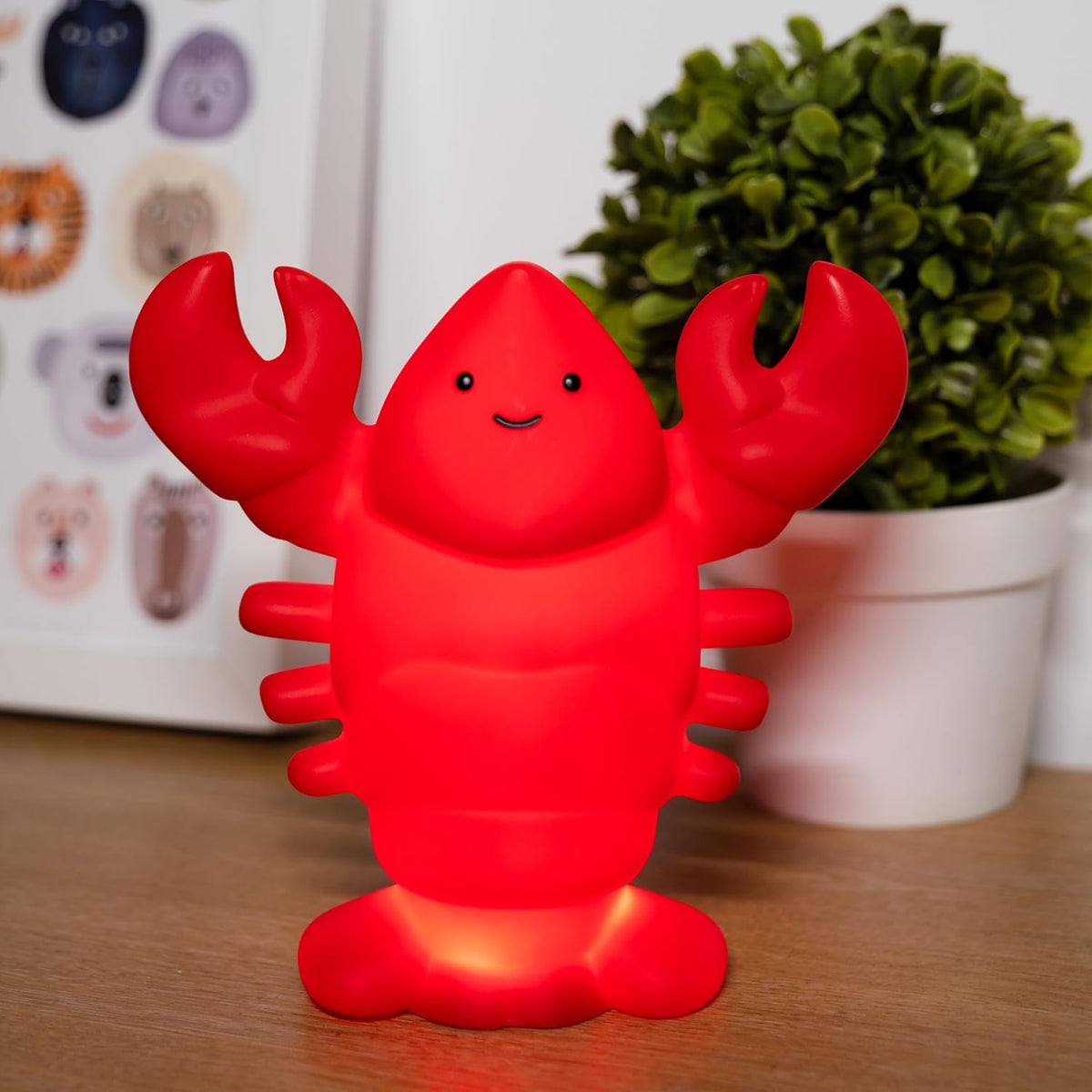 Lobster Mood Light Battery Powered LED Night Lamp