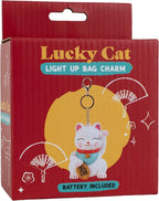 Fizz Creations Lucky Cat Light Up Bag Charm Battery Powered Keyring