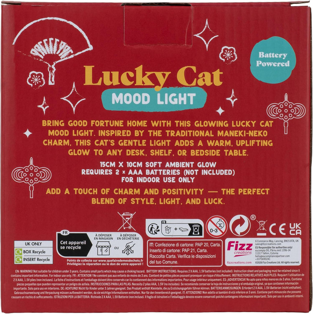 Lucky Cat Mood Light Maneki Neko LED Night Lamp