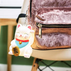 Fizz Creations Lucky Cat Light Up Bag Charm Battery Powered Keyring