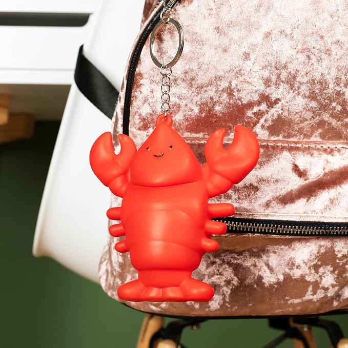 Fizz Creations Lobster Light Up Bag Charm Battery Powered Keyring