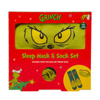 Grinch Sleep Mask and Sock Set